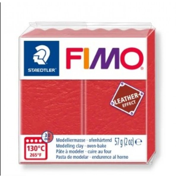 Полимерная глина FIMO leather-effect (эффект кожи), индийский красный, 8010-249